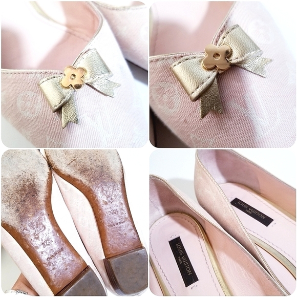 Louis Vuitton Pink Ballet Flats 7.5 US VGUC - Picture 2 of 16